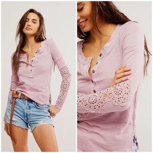 𝓯𝓹 Free People ~  Our Song Henley Cuff